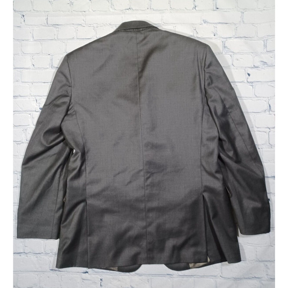 Enzo Tovare Jacket Men's 42 Grey 100%‎ Wool Suit Blazer Made In Italy - Picture 7 of 7